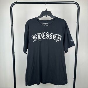 Seven Souls T-Shirt Mens 2XL Blessed Crew Neck Black Short Sleeve